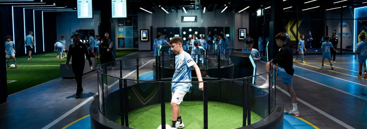 Fun Football Games for Kids in Yas Mall, Abu Dhabi
